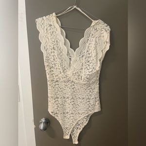 Lace Bodysuit Cream
